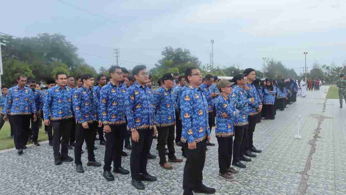 Wujud Persatuan Bangsa: Pegawai Kantor Pertanahan Aceh Timur Ikuti Upacara Bersama Peringatan Hari Kesaktian Pancasila