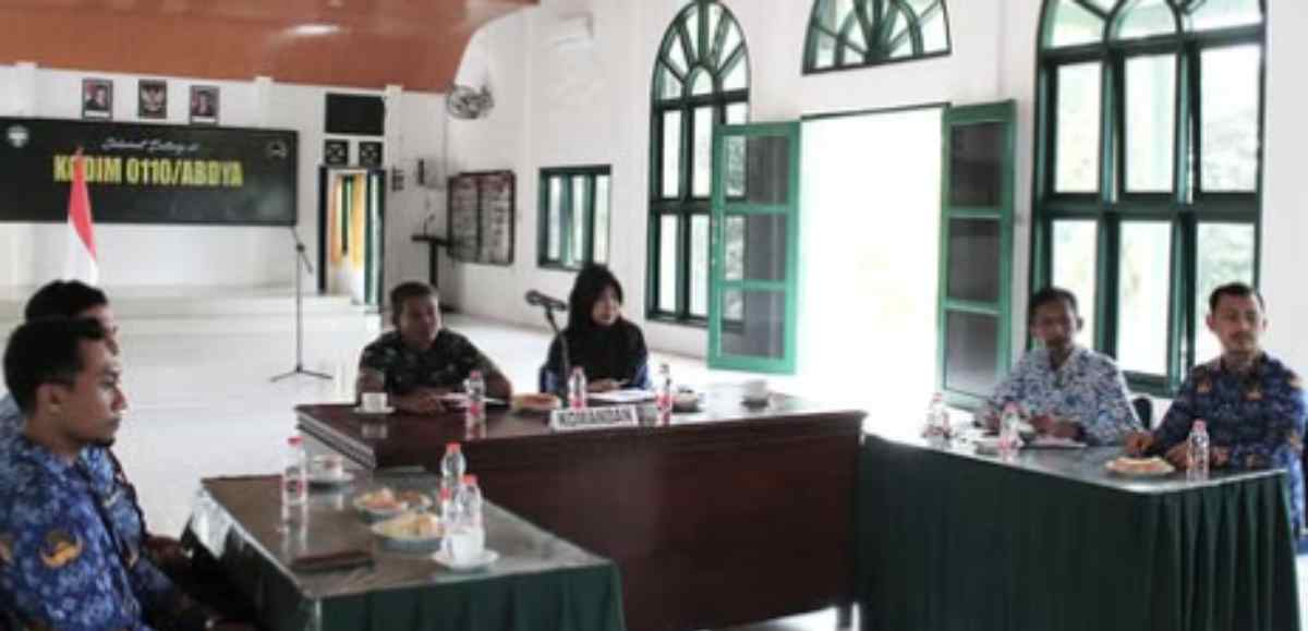 Perkuat Ketahanan Wilayah, Kepala Kantah Abdya Hadiri Kegiatan Strategis TNI AD di Makodim