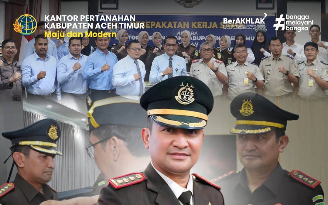 Kantor Pertanahan Aceh Timur Ucapkan Selamat dan Sukses atas Pelantikan Dr. Lukman Hakim Tuasikal sebagai Kajari Kota Banjar